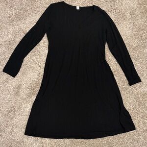 Old Navy Elegant Black Long Sleeve Dress